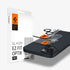 AGL07163 - iPhone 15 Pro / 15 Pro Max Optik Pro Lens Protector in natural titanium showing the device